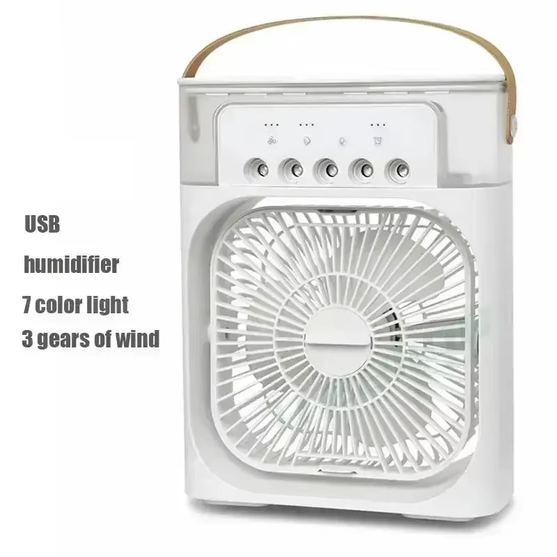 New 3 In 1 Fan AIr Conditioner Household Mini Air Cooler LED Night